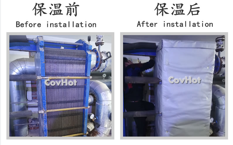 板式<a href=http://m.dg-print.cn/e/tags/?tagname=%E6%8D%A2%E7%83%AD%E5%99%A8%E4%BF%9D%E6%B8%A9 target=_blank class=infotextkey>換熱器保溫</a>套,板換保溫罩